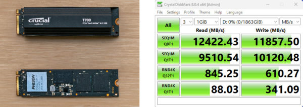 Crucials PCIe 5.0 SSD erreicht 12 GB/s, mit einem überraschend kleinen Kühlkörper
